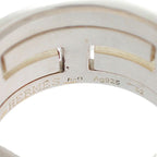 Hermes Move Ash Ring 52 925 Sterling Silver Black AB — view 7