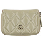 Chanel Caviar Leather Round Zip Coin Case