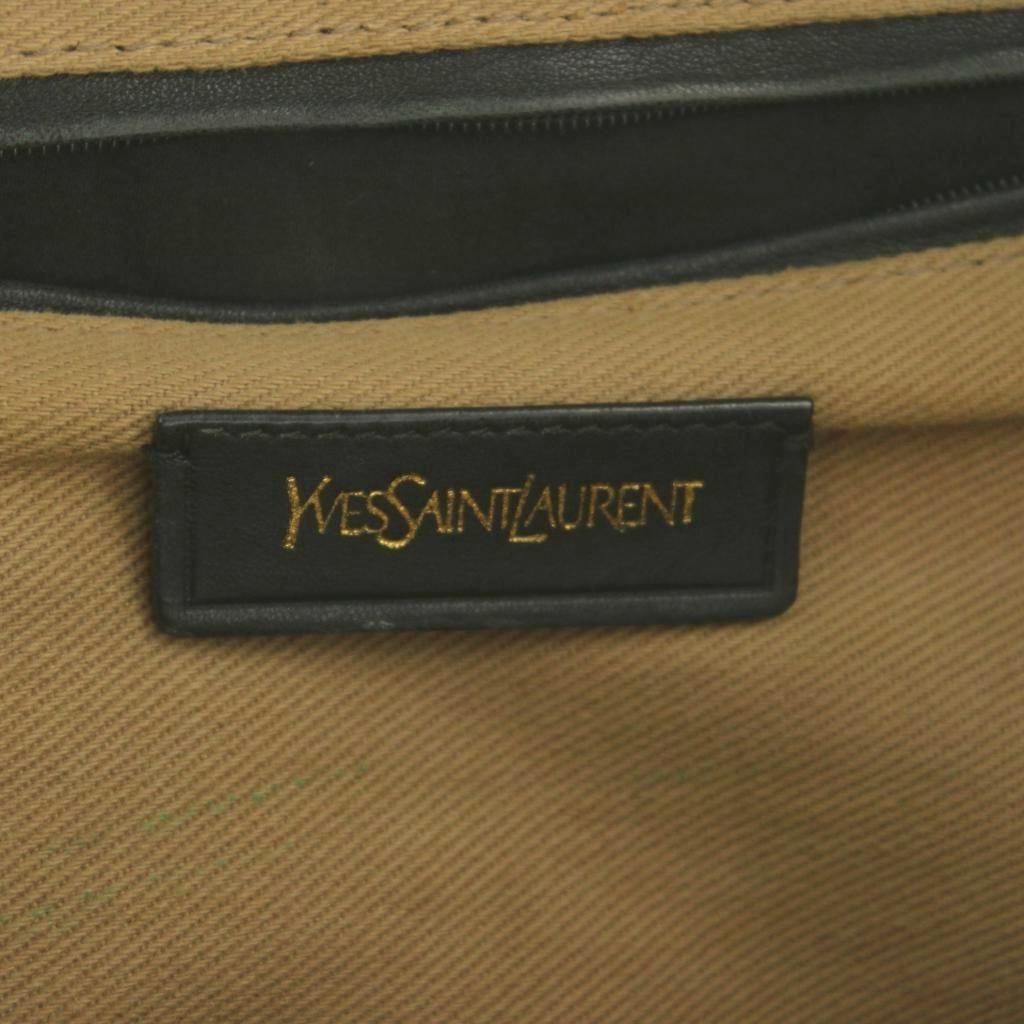 Saint Laurent Muse Two Cabas Tote Leather Black Beige — view 7