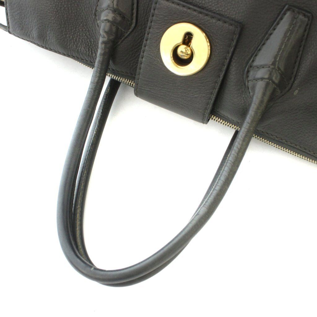Saint Laurent Muse Two Cabas Tote Leather Black Beige — view 5