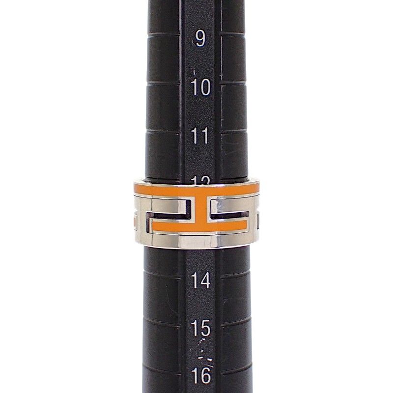 Hermes Move Ash Ring 53 925 Sterling Silver Orange — view 8