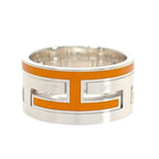 Hermes Move Ash Ring 53 925 Sterling Silver Orange — view 2