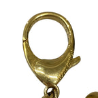 Louis Vuitton Back Charm Fleur Ledoux Monogram LV Logo Gold Keychain — view 7