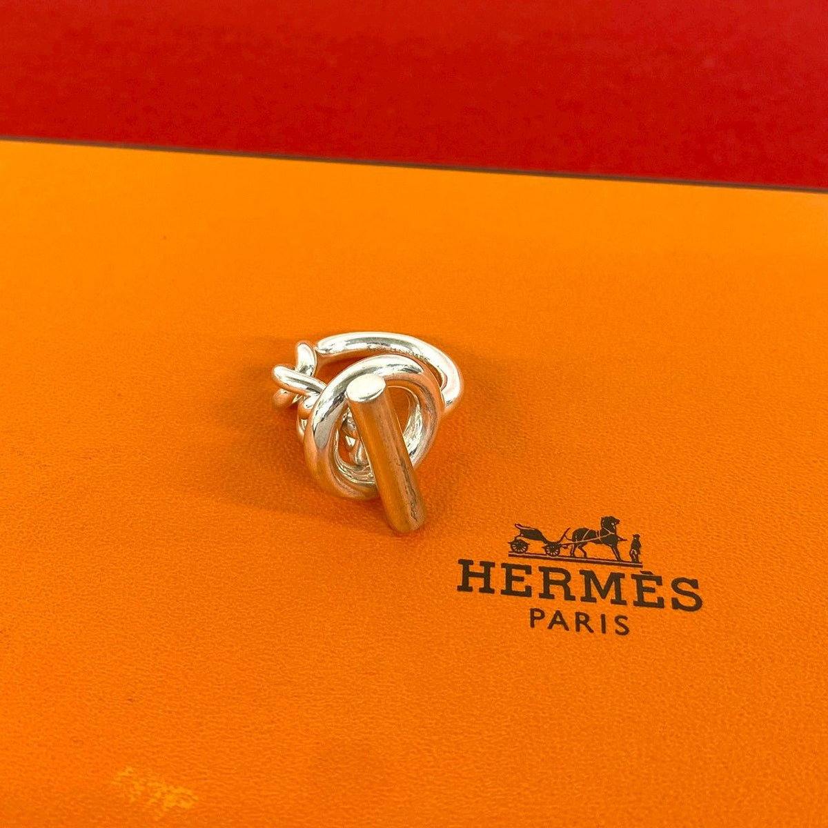 Hermes Croisette Ring 925 Sterling Silver