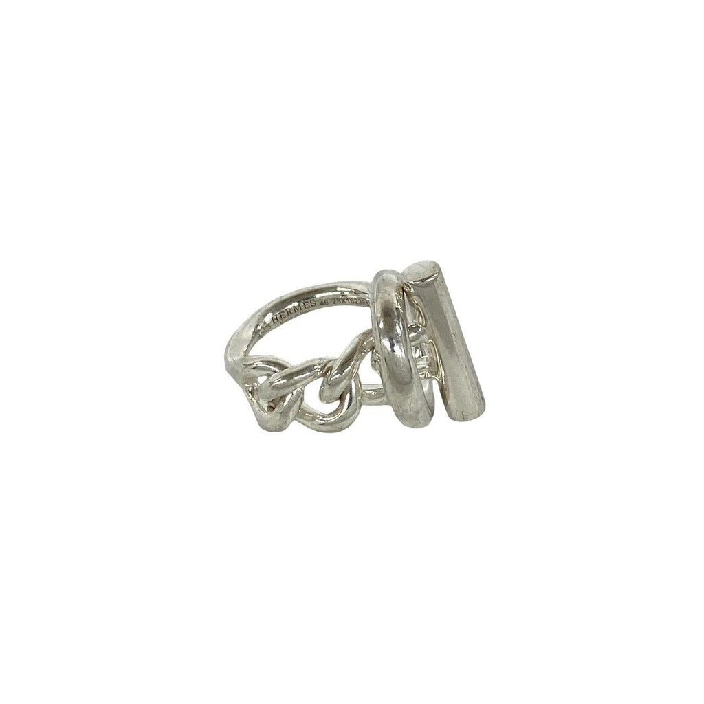 Hermes Croisette Ring 925 Sterling Silver — view 5