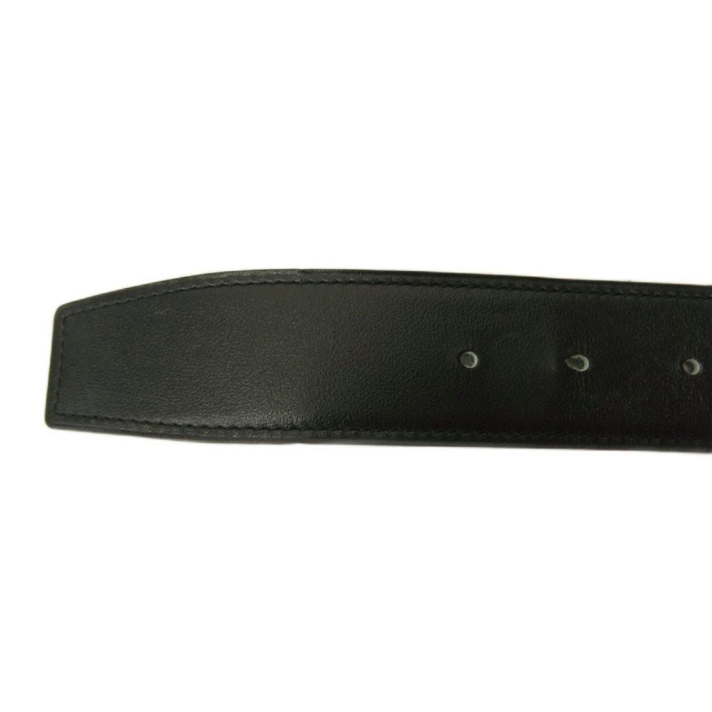 Hermes D'ancre Belt Reversible Leather Black Green — view 5