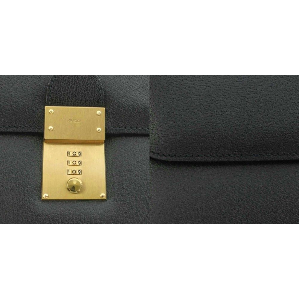 Gucci Briefcase Leather Black — view 9