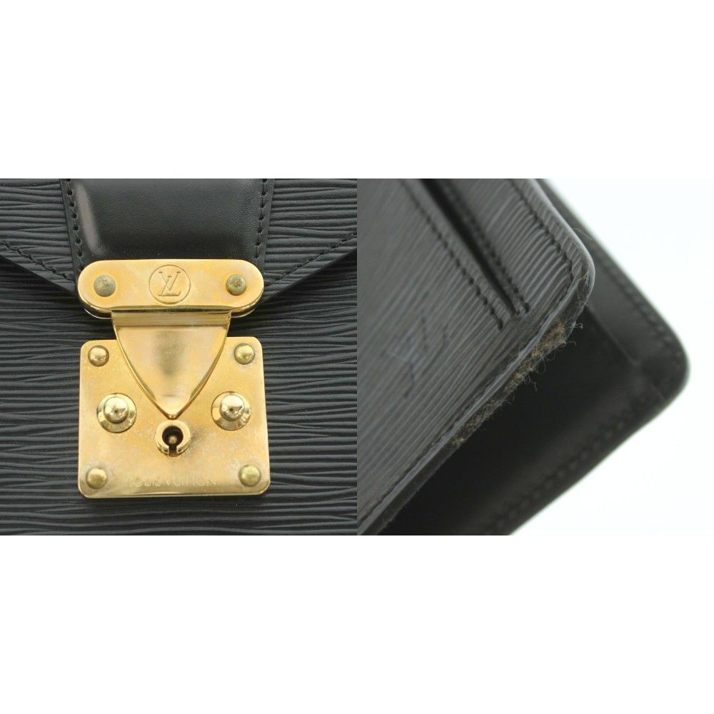 Louis Vuitton Epi Clutch Leather Black — view 9