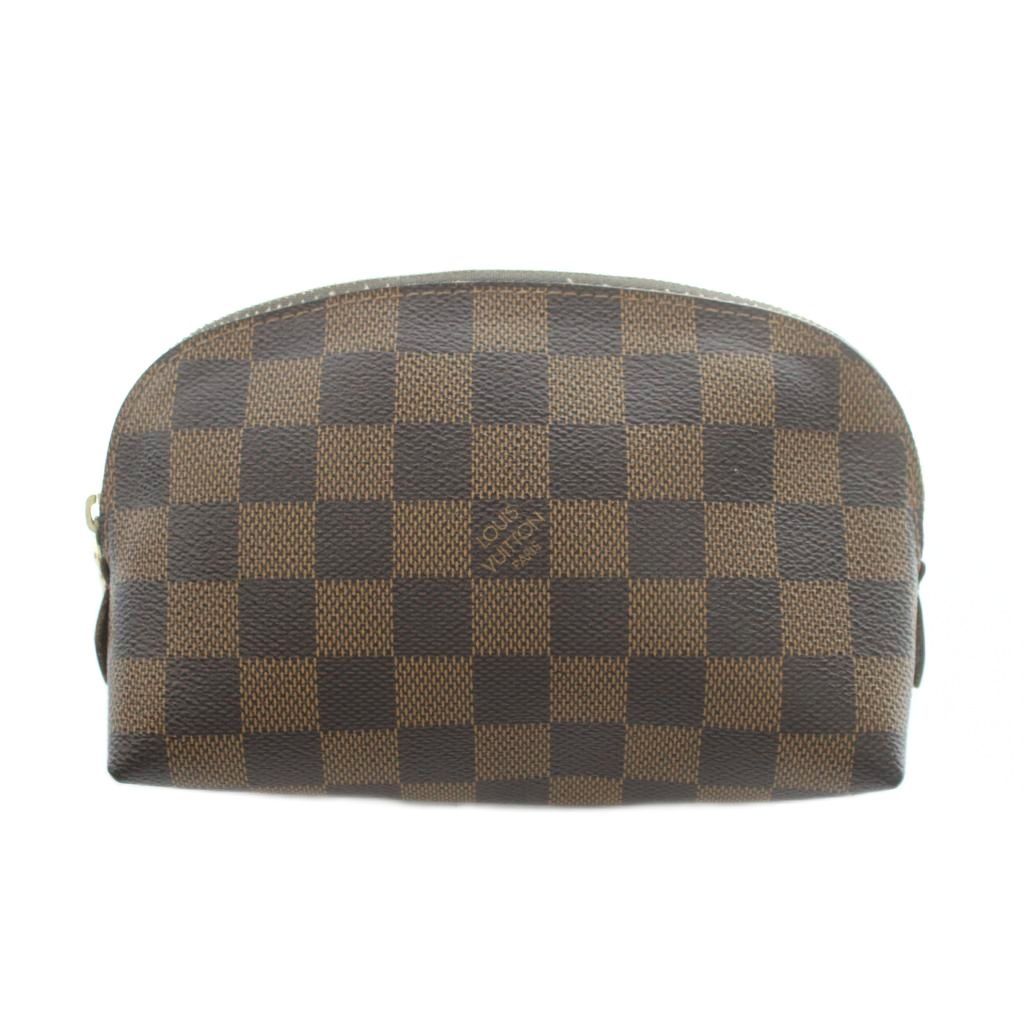 Louis Vuitton Damier Pouch Leather Brown