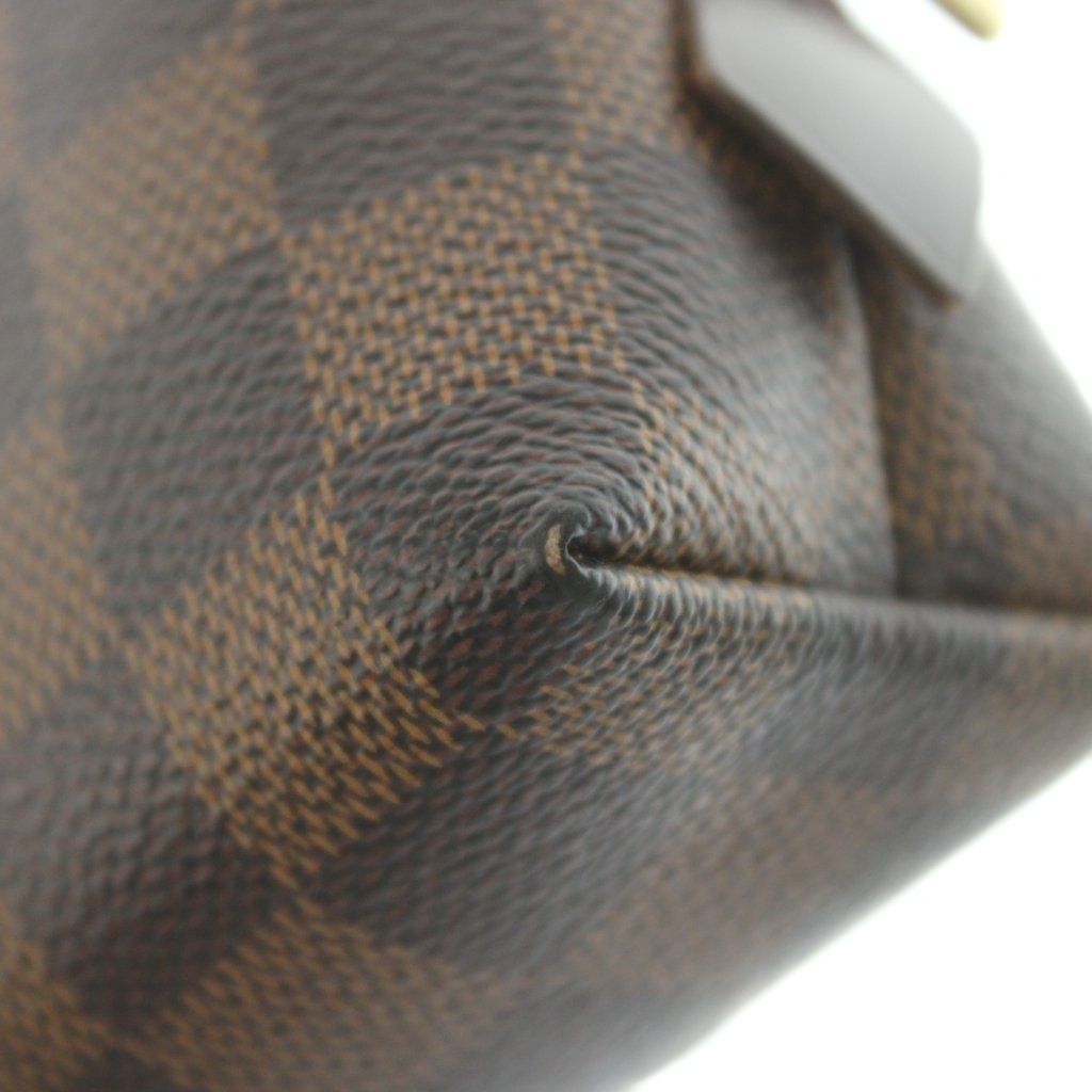 Louis Vuitton Damier Pouch Leather Brown — view 8