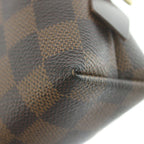 Louis Vuitton Damier Pouch Leather Brown — view 8