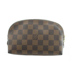 Louis Vuitton Damier Pouch Leather Brown — view 2