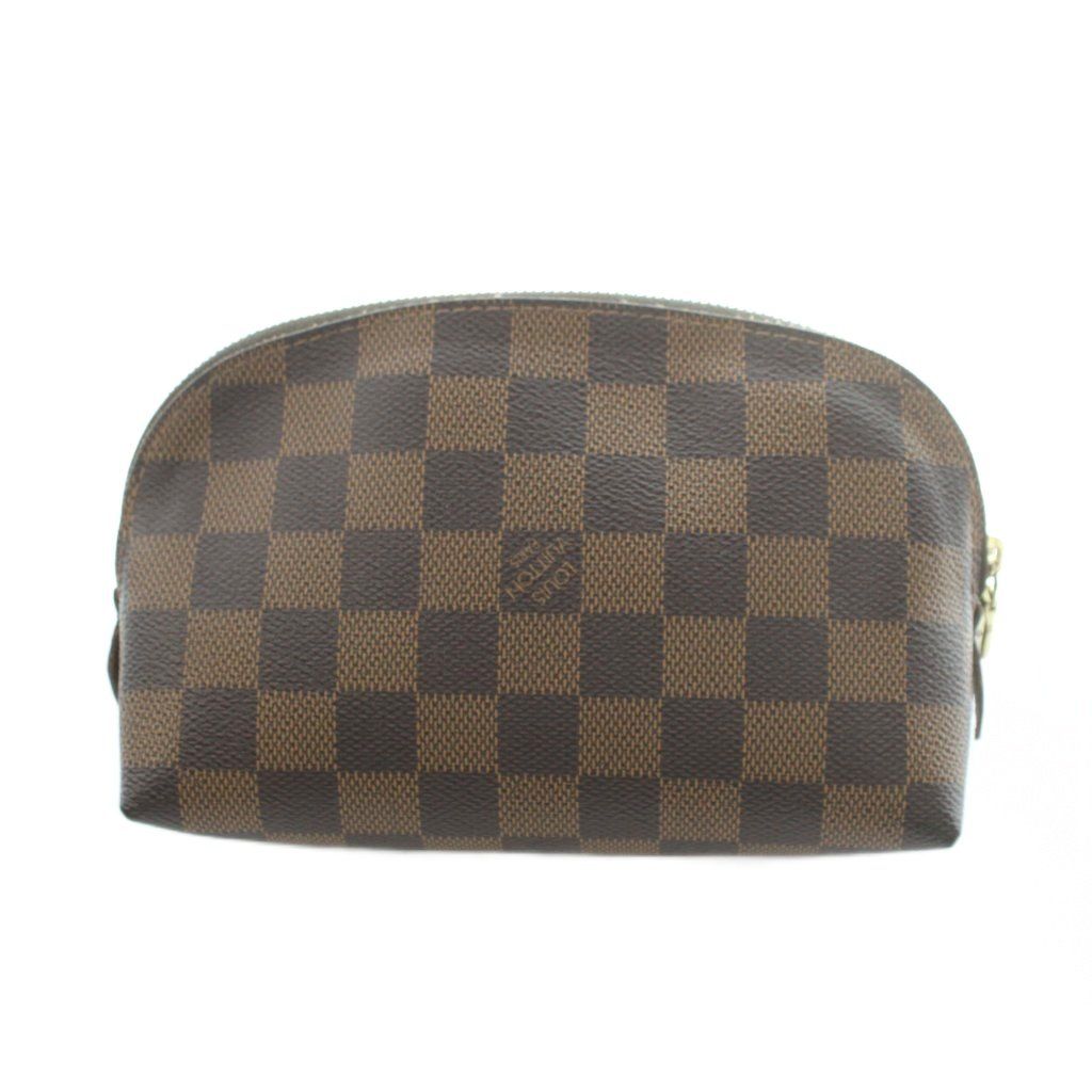 Louis Vuitton Damier Pouch Leather Brown — view 2
