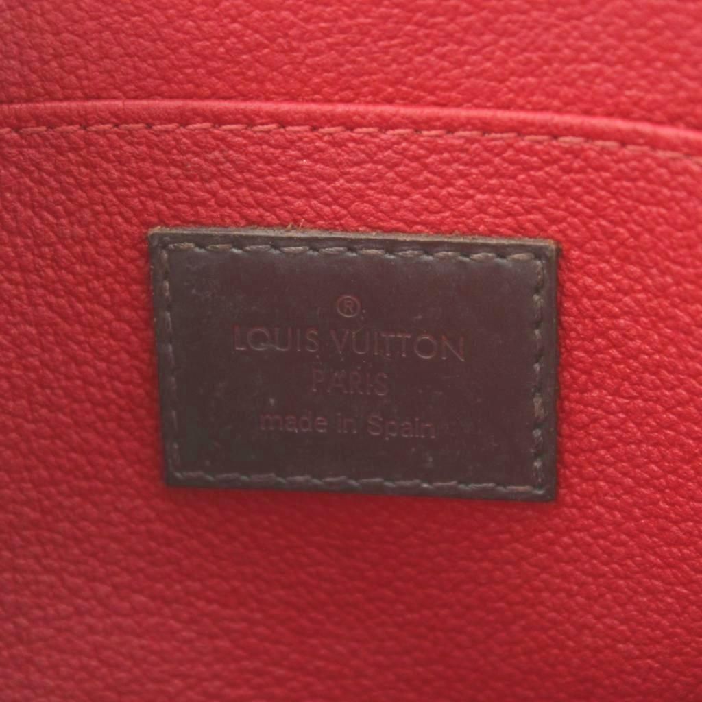Louis Vuitton Damier Pouch Leather Brown — view 6