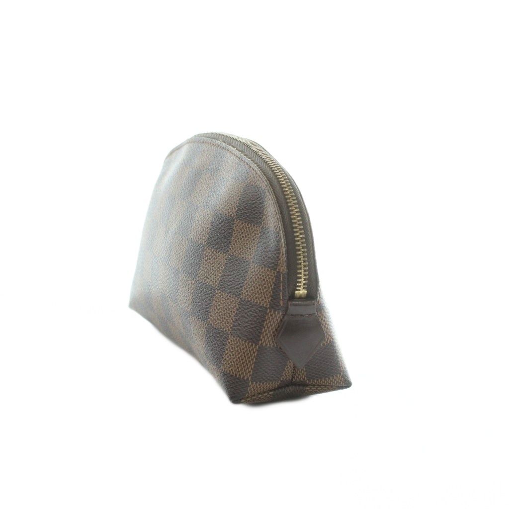 Louis Vuitton Damier Pouch Leather Brown — view 3