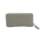 Saint Laurent Paris Wallet Zip Around Coin Purse Leather Gray — view 2