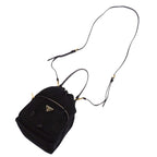 Prada 2-Way Bag Duet Bucket Re-Nylon Shoulder Nylon Black Gold — view 6