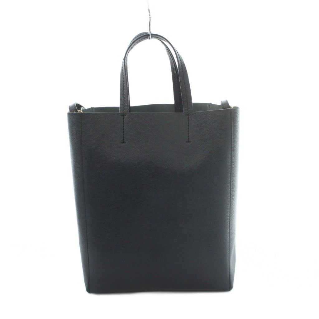 Celine Vertical Cover Small Tote 2-Way Shoulder Bag Leather Navy — view 2