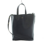 Celine Vertical Cover Small Tote 2-Way Shoulder Bag Leather Navy