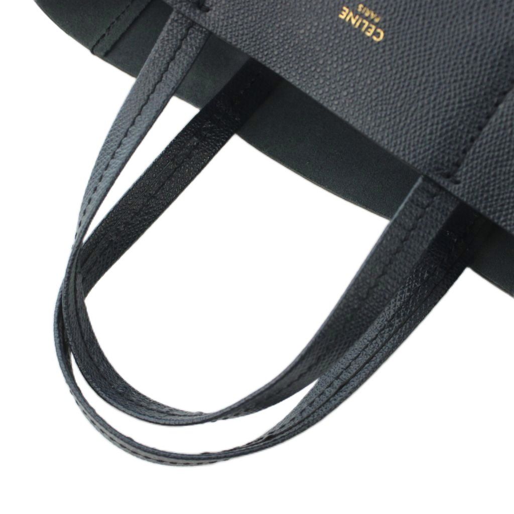 Celine Vertical Cover Small Tote 2-Way Shoulder Bag Leather Navy — view 5