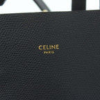 Celine Vertical Cover Small Tote 2-Way Shoulder Bag Leather Navy — view 7