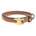 Celine Triomphe Leather Belt 13 Brown 70