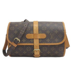 Louis Vuitton Monogram Shoulder Bag Brown