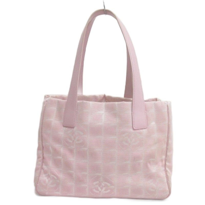 Chanel CC Logo New Travel Tote Shoulder Pink — view 3