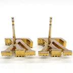 Louis Vuitton Earrings LV Iconic Strass Pair Metal GD Gold