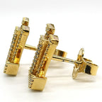 Louis Vuitton Earrings LV Iconic Strass Pair Metal GD Gold