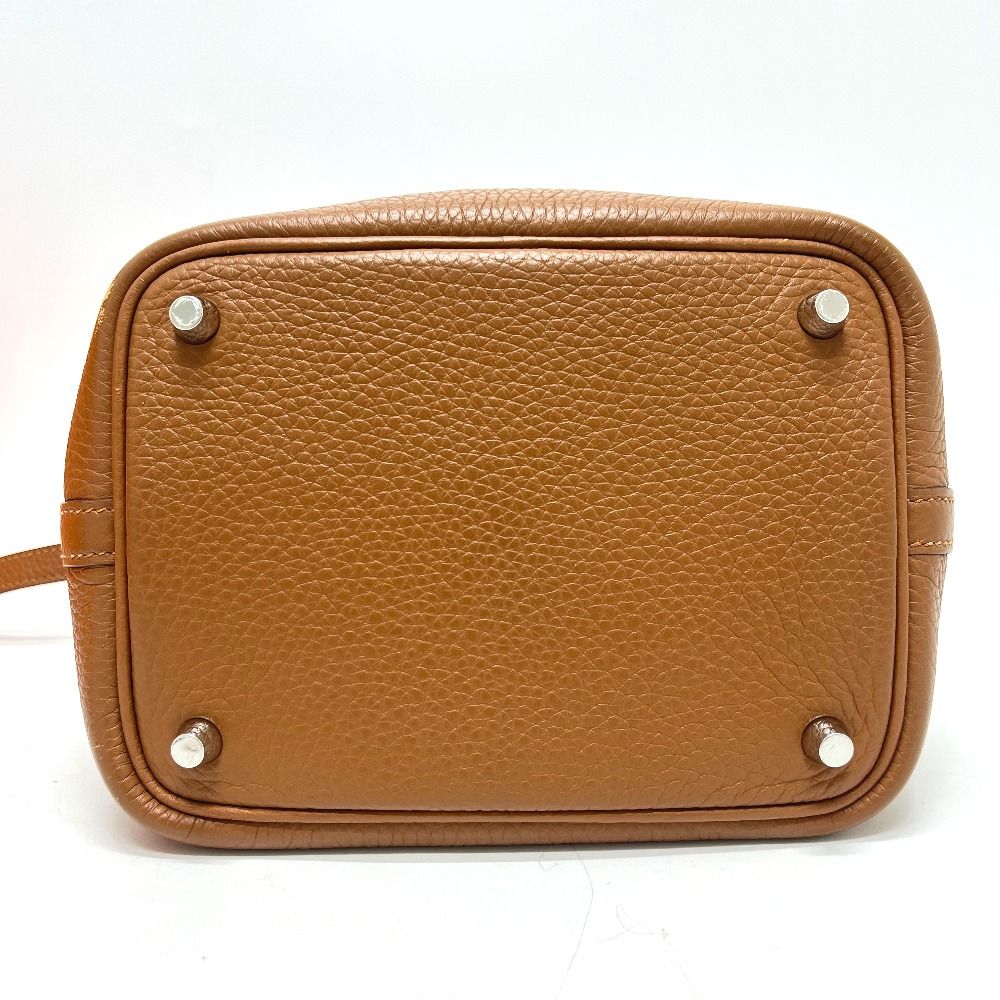 Hermes Handbag Picotin Lock Touch PM Taurillon Clemence Gold