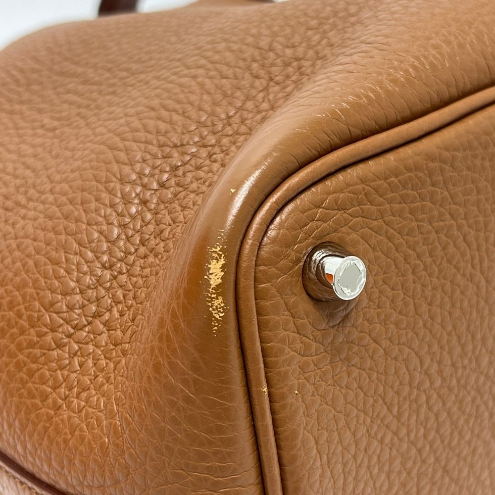Hermes Handbag Picotin Lock Touch PM Taurillon Clemence Gold