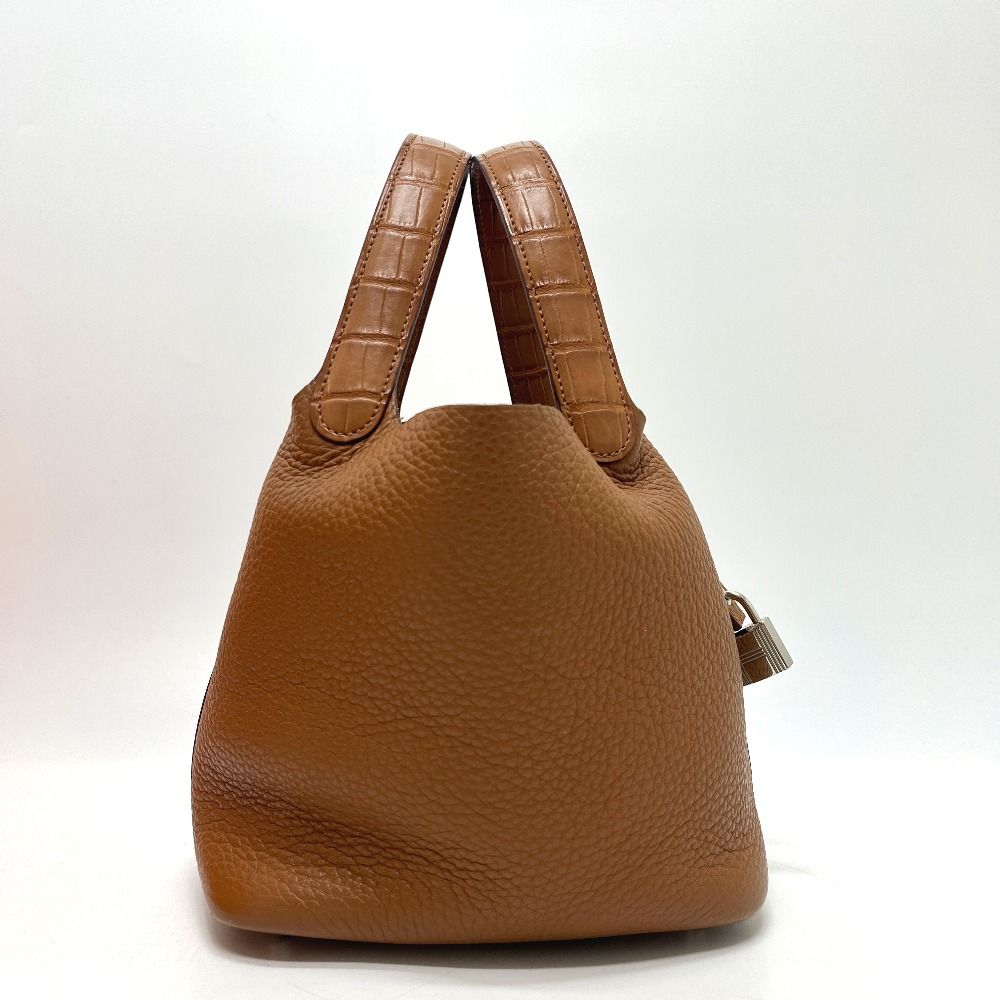 Hermes Handbag Picotin Lock Touch PM Taurillon Clemence Gold