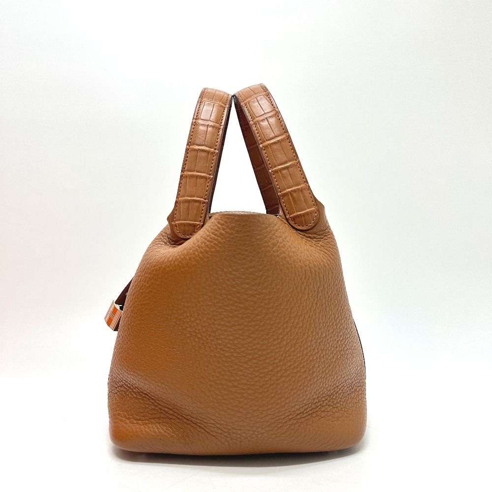Hermes Handbag Picotin Lock Touch PM Taurillon Clemence Gold