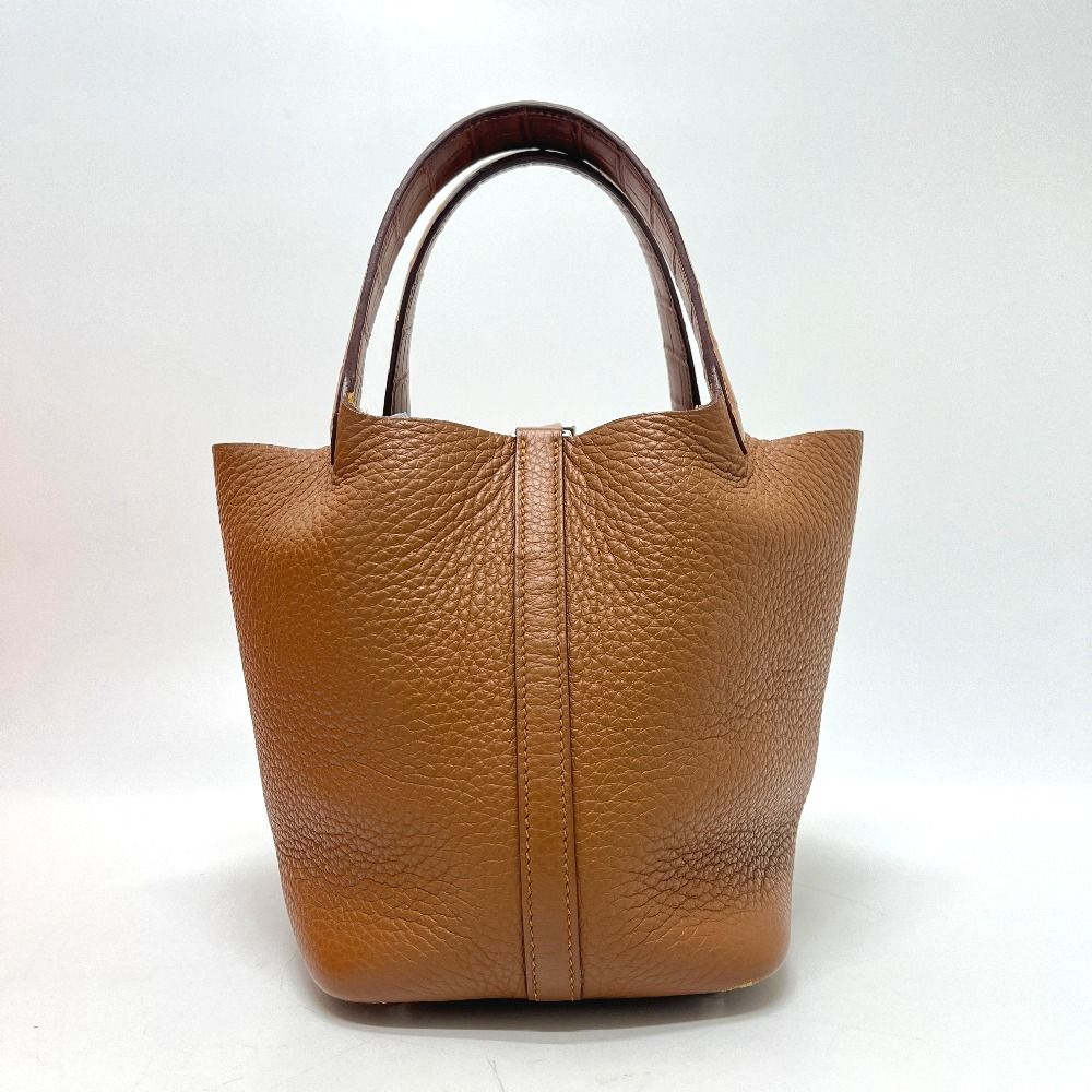 Hermes Handbag Picotin Lock Touch PM Taurillon Clemence Gold