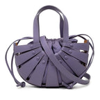 Bottega Veneta the Shell Crossbody Shoulder Bag 2-Way Purple Leather