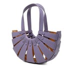 Bottega Veneta the Shell Crossbody Shoulder Bag 2-Way Purple Leather