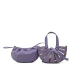 Bottega Veneta the Shell Crossbody Shoulder Bag 2-Way Purple Leather