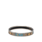 Hermes Enamel PM Bangle Silver Multicolor Metal Bracelet
