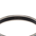 Hermes Enamel PM Bangle Silver Multicolor Metal Bracelet
