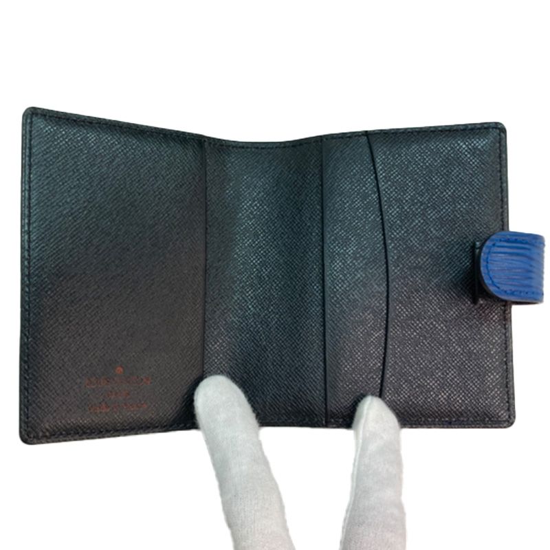 Louis Vuitton Epi Mini Agenda Notebook Cover Toledo Blue Leather