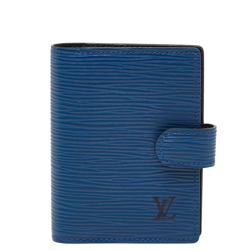 Louis Vuitton Epi Mini Agenda Notebook Cover Toledo Blue Leather