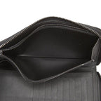 Louis Vuitton Monogram Shadow Zippy Wallet Vertical Zip Around Black Leather