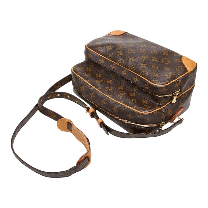 Louis Vuitton Monogram Nile Crossbody Shoulder Bag Brown Leather