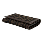 Fendi Zucca Bifold Wallet 008 Brown Canvas Leather