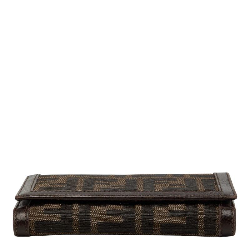 Fendi Zucca Bifold Wallet 008 Brown Canvas Leather