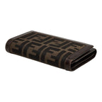 Fendi Zucca Bifold Wallet 008 Brown Canvas Leather