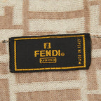 Fendi Zucca Scarf Large Beige Wool