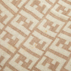 Fendi Zucca Scarf Large Beige Wool
