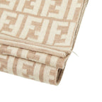 Fendi Zucca Scarf Large Beige Wool